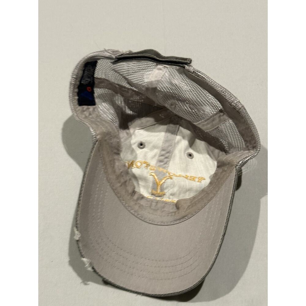Yellowstone Dutton Ranch Embroidered Distressed Mesh Back Adjustable Hat - Picture 9 of 9